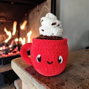☕🍫 Tasse de Chocolat Chaud au Crochet ☁️✨
